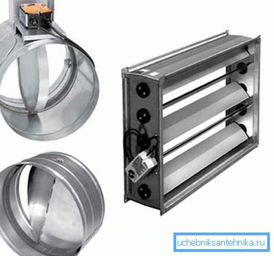 There are various modifications of valves.