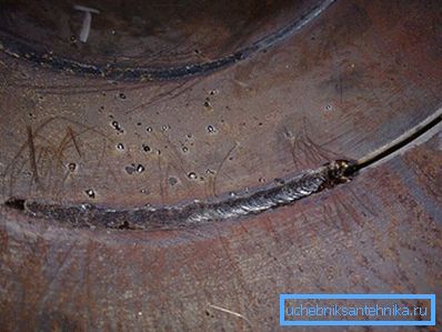 Welding inside the pipe Welding inside the pipe