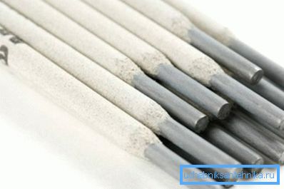 Welding electrodes.