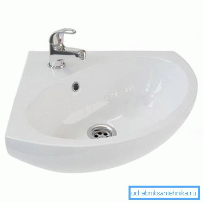 It looks like a corner sink 30x30 mm. It looks like a corner sink 30x30 mm.