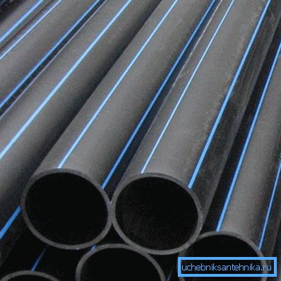 This is how polyethylene pipes look. This is how polyethylene pipes look.