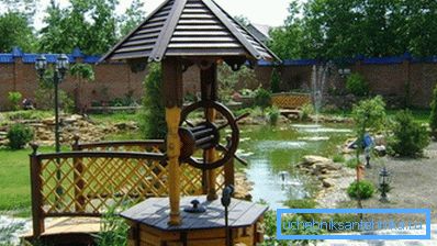 Such an unusual well can be a real decoration on any household plot.