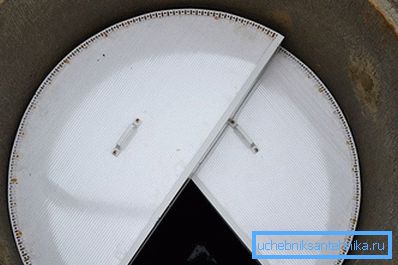 This cover can be installed if the water is pumped.