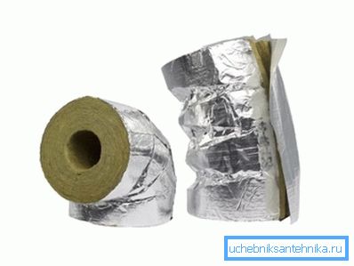 Thermal insulation for heating pipes. Thermal insulation for heating pipes.
