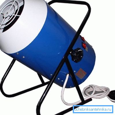 Heat gun as quickly as possible will heat the air in the room