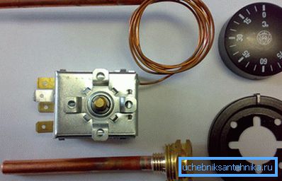 Thermostat for electric boiler Thermostat for electric boiler