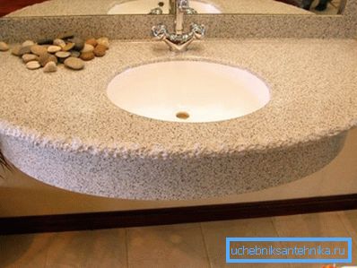 Typical sanitary ware made of artificial stone. Typical sanitary ware made of artificial stone.