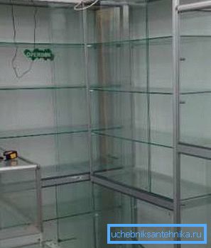 Trading equipment based on aluminum profile systems