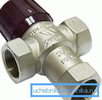 Three-way valve for heating with thermostat for heating system Three-way valve for heating with thermostat for heating system