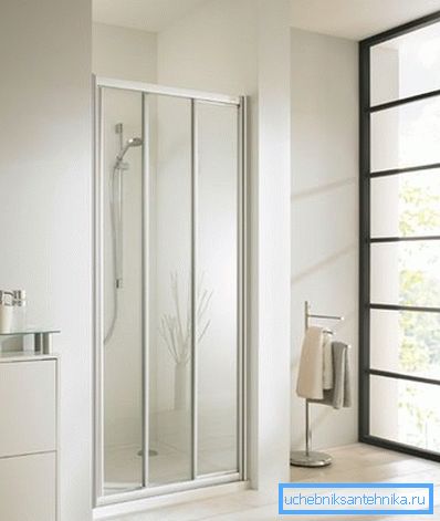 Three-section sliding shower doors Three-section sliding shower doors