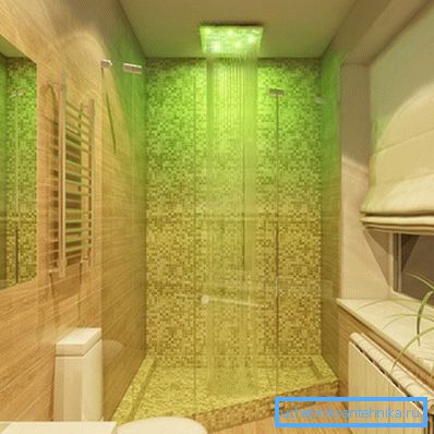 Rain shower in the bathroom Rain shower in the bathroom
