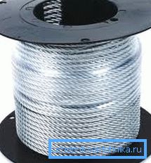 Stainless steel cable - ideal for fixing equipment in the well