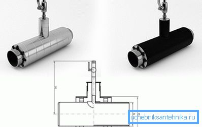 Tee with ball valve of air vent in isolation from PPU Tee with ball valve of air vent in isolation from PPU