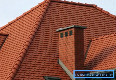 Pipe on the roof