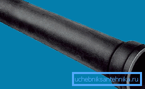Pipe VChSHG 100 under bell-shaped connection