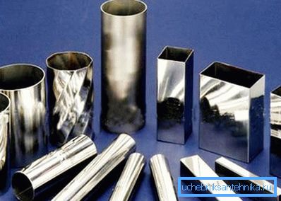 Stainless steel ventilation pipes of various shapes Stainless steel ventilation pipes of various shapes