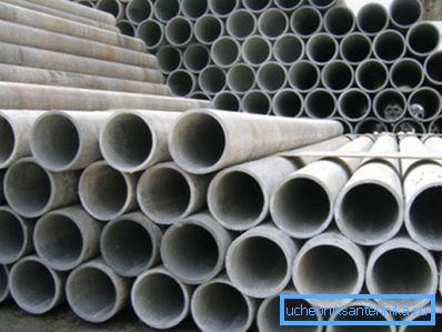 Asbestos-cement pipes. Asbestos-cement pipes.