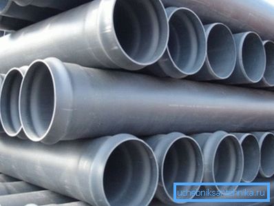 Pipes from polypropylene for the external pipeline Pipes from polypropylene for the external pipeline
