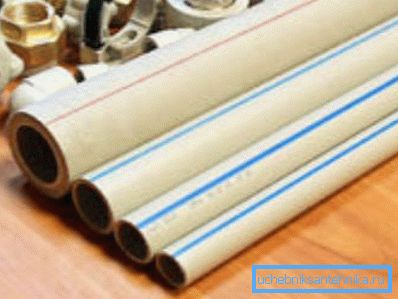 Pipes from polypropylene.