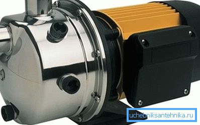 Centrifugal self-priming pump with built-in ejector. Centrifugal self-priming pump with built-in ejector.