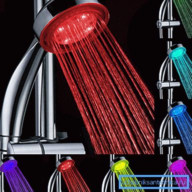 Colored shower Colored shower