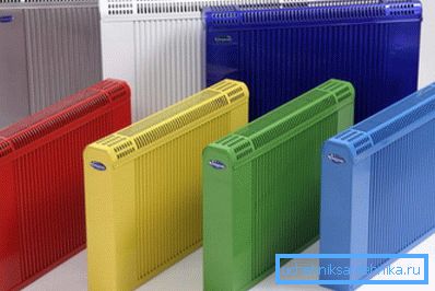 Color variety of convector covers Color variety of convector covers
