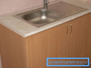 Curbstone with the sink which is cut into a table-top Curbstone with the sink which is cut into a table-top