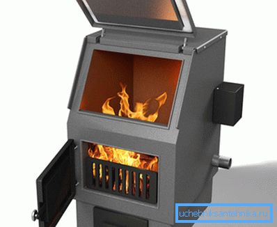 The solid propellant electric boiler does not outwardly differ from simple wood analogs. The solid propellant electric boiler does not outwardly differ from simple wood analogs.