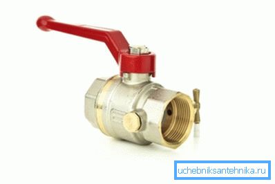 Easy-to-use ball valve with drain valve Easy-to-use ball valve with drain valve
