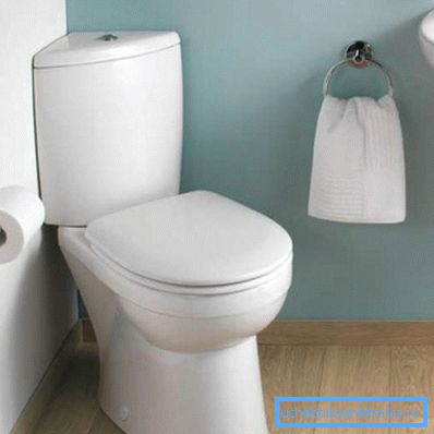 Corner mount for the toilet is quite reliable. Corner mount for the toilet is quite reliable.