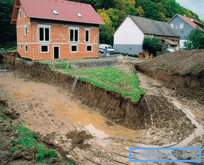Laying horizontal ground heat exchanger. Laying horizontal ground heat exchanger.