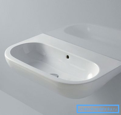 Washbasin without tap hole Washbasin without tap hole