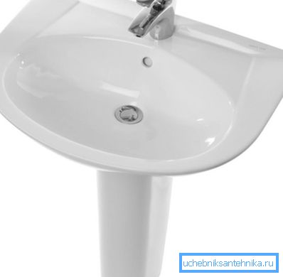 A pedestal washbasin is probably the most popular solution. A pedestal washbasin is probably the most popular solution.