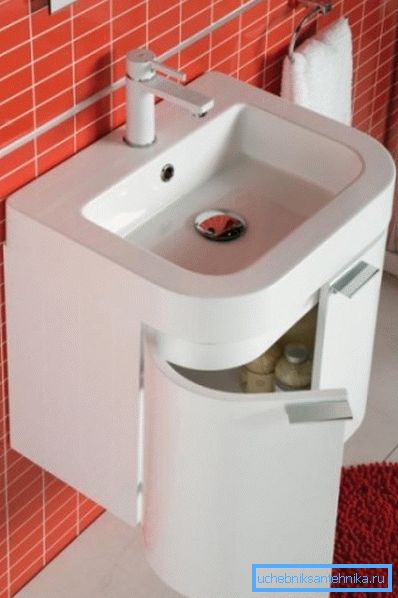 Washbasin with wall cabinet Washbasin with wall cabinet