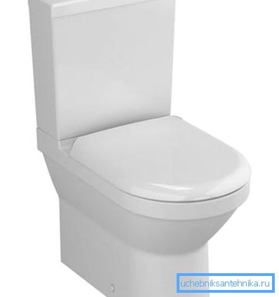 Compact toilet assembled