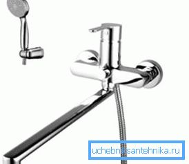 Universal mixer with long spout Universal mixer with long spout