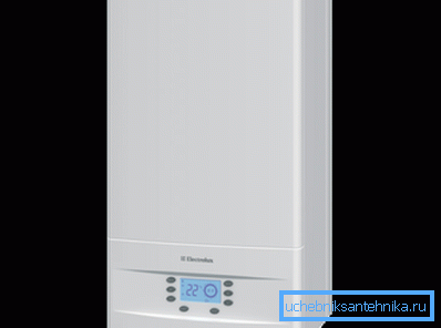 Universal boiler brand Electrolux with the possibility of wall mounting Universal boiler brand Electrolux with the possibility of wall mounting