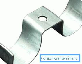 Universal fastener that allows you to press the cold-water and hot-water supply pipes mounted on the main wall. Universal fastener that allows you to press the cold-water and hot-water supply pipes mounted on the main wall.