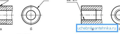 Symbol of a pipe cylindrical thread Symbol of a pipe cylindrical thread
