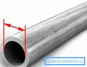 The conditional passage corresponds approximately to the internal diameter of the steel pipe. The conditional passage corresponds approximately to the internal diameter of the steel pipe.