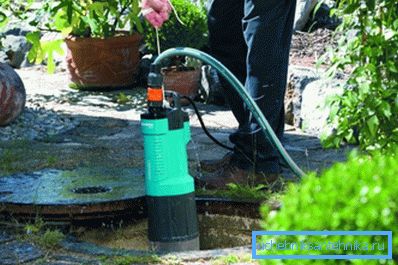Installation of a submersible pump Installation of a submersible pump