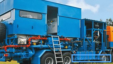 Installations for cementing wells Installations for cementing wells