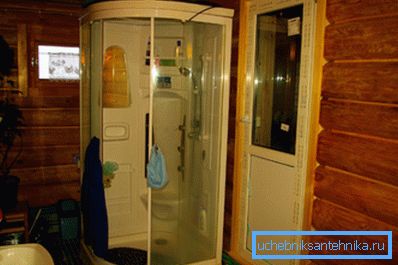 Installed shower Installed shower