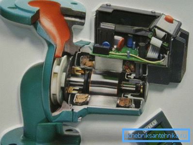 The device pump for the heating circuit. The device pump for the heating circuit.