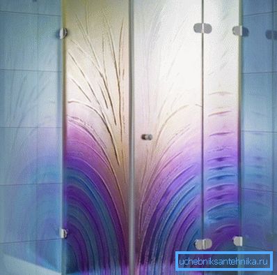 In this example, stained glass was used.