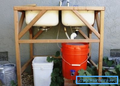 In this example, the drain is organized into a separate container. In this example, the drain is organized into a separate container.