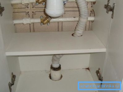 In the shelves you can make holes for pipes In the shelves you can make holes for pipes