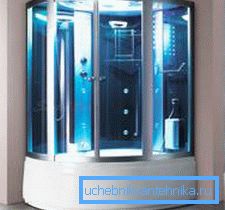 Bathtub combined with shower - an option that will solve several problems at once Bathtub combined with shower - an option that will solve several problems at once