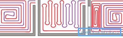 Laying options for heating elements that also affect the length of the material Laying options for heating elements that also affect the length of the material