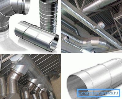 Metal ventilation pipes for various purposes Metal ventilation pipes for various purposes